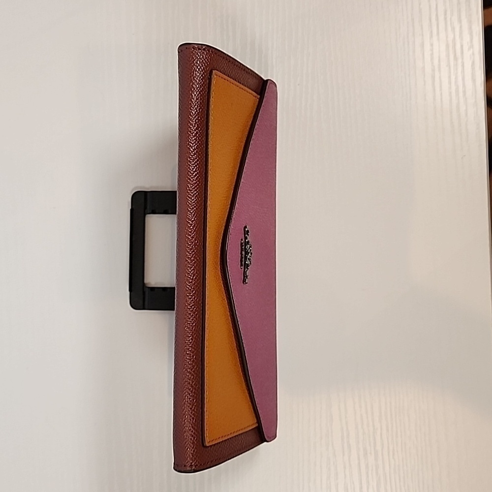 Coach Soft Wallet In Colorblock #12122 - Picture 4 of 10